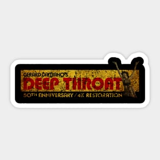 Deep Throat - 50th Anniversary Vintage Design Sticker